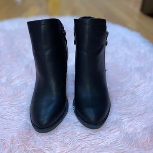 Black ankle booties